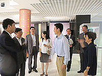 The delegation from Jilin Province visits the Art Museum